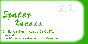 szalez kocsis business card